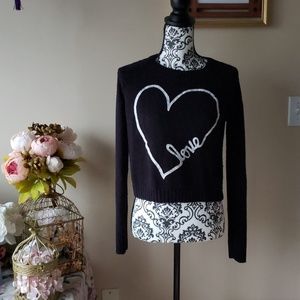 So.. size M crop love sweater